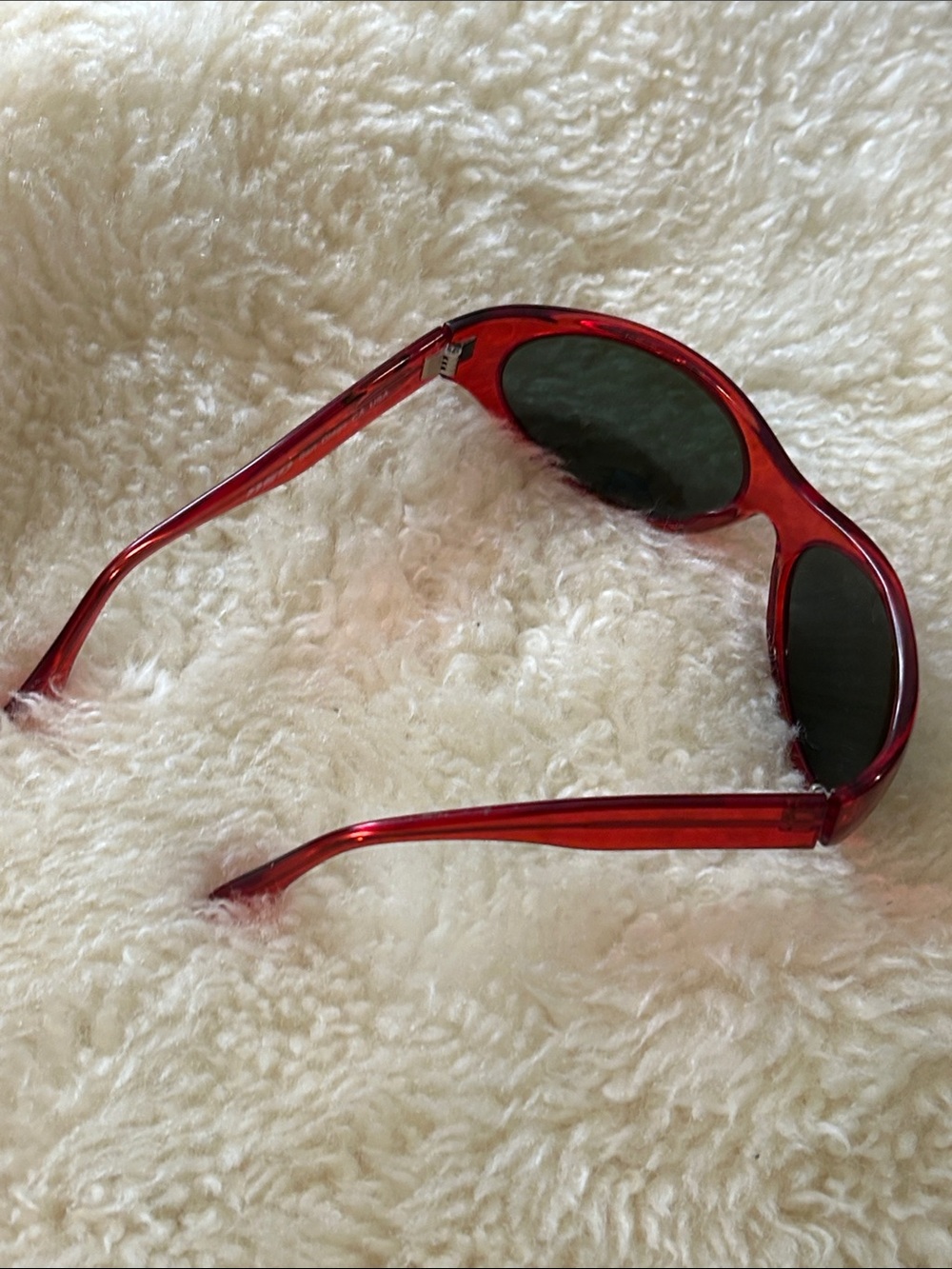 RARE Y2K DSD Wrap Sunglasses in Translucent Red - Picture 5 of 6
